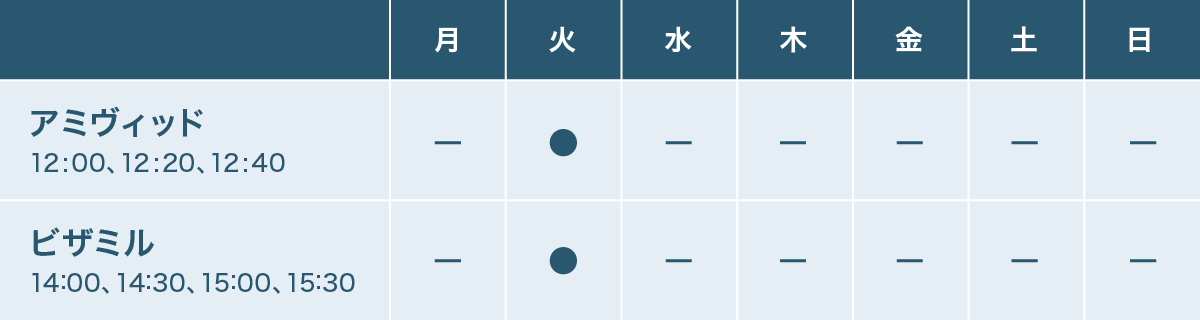 検査スケジュール